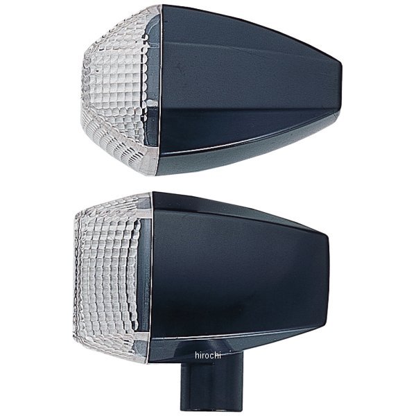 ポッシュ POSH ウインカー 汎用 ZRタイプLED スタンダード ダブル 2個 黒/クリアー 096462-06 HD店