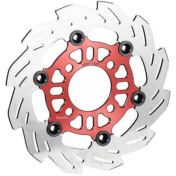 【メーカー在庫あり】 シフトアップ ウェーブディスクローター 220mm グロム 赤/黒 260056-02 HD店