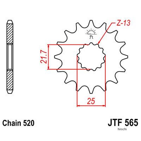 USA߸ˤ JT ץå JT Sprockets ե ץå 16T/520 07ǯ-16ǯ KLE650C  1212-1278 HDŹ