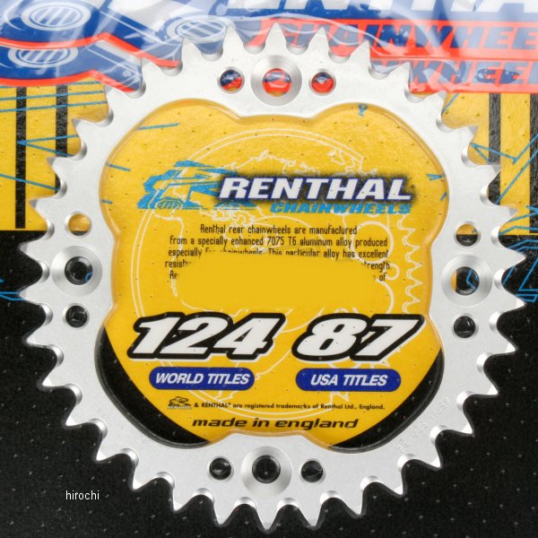 【USA在庫あり】 レンサル RENTHAL スプロケット リア 38T/520 09年-16年 LT-Z400 アルミ ren459U-520-38GYSI HD店