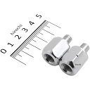ミラックス MIRAX ネジ径変換 ミラー アダプター 正ネジ10mm→逆ネジ8mm メッキ MIRAX109 HD店