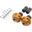 【メーカー在庫あり】 ハリケーン アルミ削り出しサイドキャップ ゴールド Φ7/8インチハンドル用 HB0318G HD店