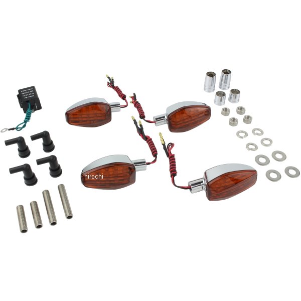 ポッシュ POSH ライトウェイトLEDウインカーキット 17年 GSX250R、GSX250FX メッキ/オレンジ 088151 HD店(2.0)