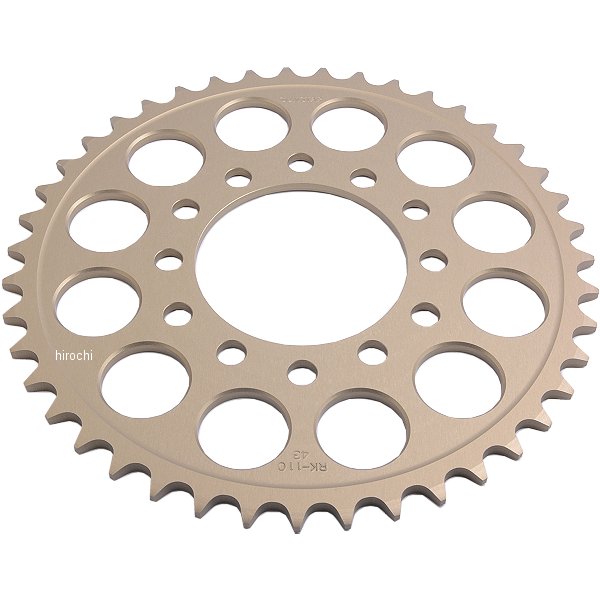 サンスター SUNSTAR リア スプロケット 520/43T 04年-16年 Ninja ZX-6R、Z750S アルミ シャンパンゴールド RK-110-43 HD店