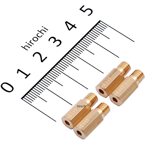 ・メインジェット。・全幅(直径)6mm x 全長16.5mm。・ケイヒン 6角タイプ。・#115・4個入り。CR115-4楽天 HD店　