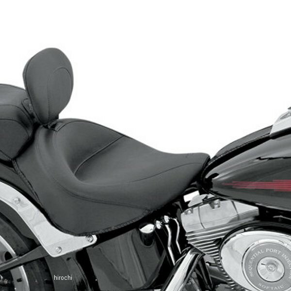 【USA在庫あり】 マスタング Mustang シート ソロ ワイド FLSTF/B ビンテージ/バーバックレスト付き 0802-0532 HD店