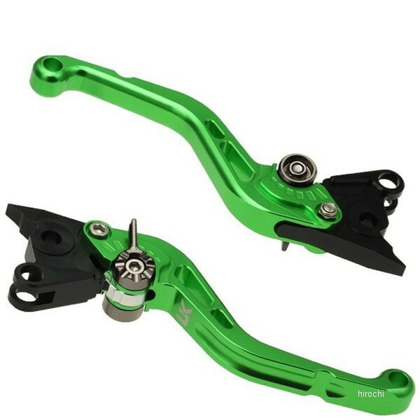 【メーカー在庫あり】 ユーカナヤ U-KANAYA ビレットレバーセット スタンダードタイプ ロング 18年 Ninja400 緑 KA045-011-0107 HD店
