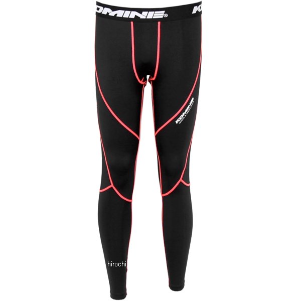 【メーカー在庫あり】 PKL-123 コミネ KOMINE クールコンプレッションアンダーパンツ 黒/オレンジ Sサ..