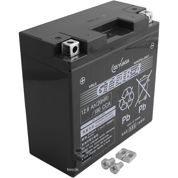 GT14B-4 GSユアサ MFバッテリー 制御弁型 12V (液入充電済) GT14B-4-GY-C-ZZ HD店