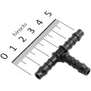 【メーカー在庫あり】 キタコ ホースコネクター/T 6mm 黒 0900-990-10006 HD店