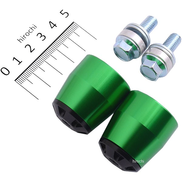 【メーカー在庫あり】 ユーカナヤ U-KANAYA アルミビレット バーエンド 全年式 ニンジャ1000 緑/黒 BEG..