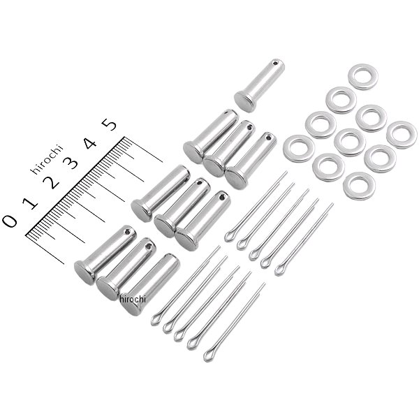 【USA在庫あり】 42460-80B ドラッグ クローム クレビス用ピンキット(10個セット) DS-241047 HD店