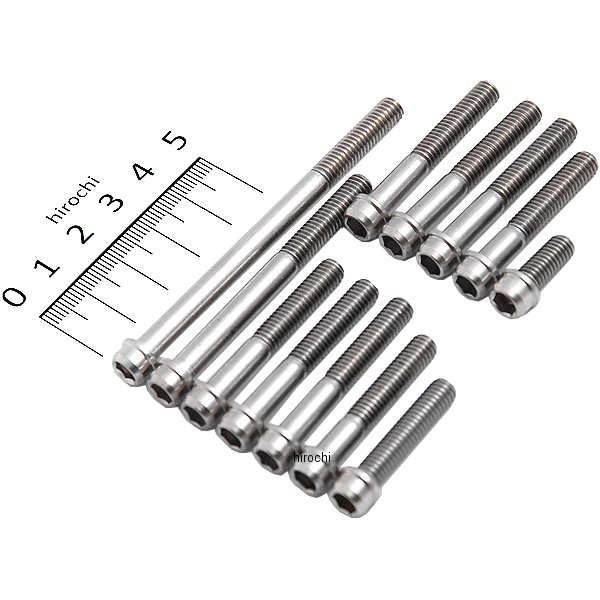 【メーカー在庫あり】 キタコ ビビッドボルトセット キタコ製 ウルトラクラッチカバー & Lクランクケースカバー用 モンキー / ゴリラ 060-1123210 HD店