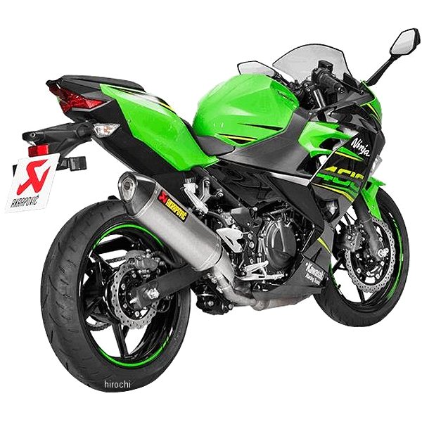 【メーカー在庫あり】 アクラポビッチ AKRAPOVIC スリップオンマフラー ヘックス JMCA対応 18年 Ninja400 チタン S-K4SO5-HRTJPP HD店