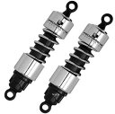 【USA在庫あり】 プログレッシブ PROGRESSIVE ショック 硬め 412 02年-09年 VTX1800C、VTX1300C 305mm クローム p...