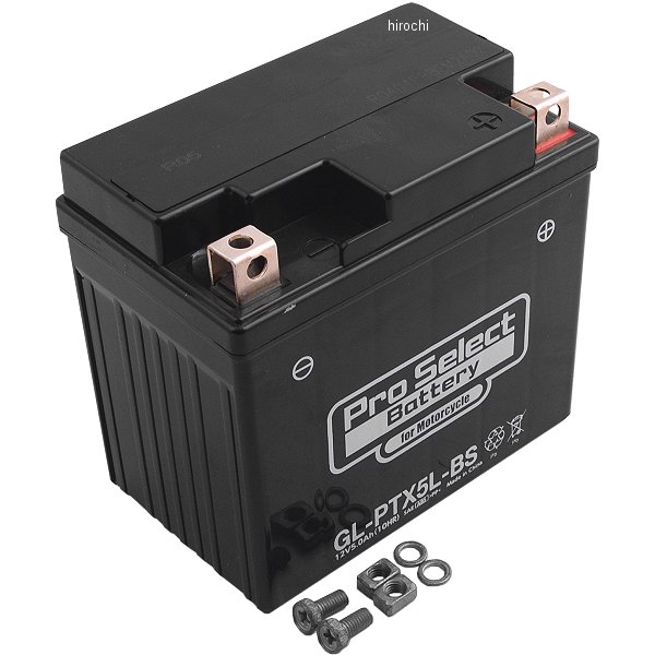 プロセレクト PROSELECT バイク用 バッテリー ジェルタイプ GL-PTX5L-BS YTX5L-BS互換 (液入充電済) PSB104 HD店
