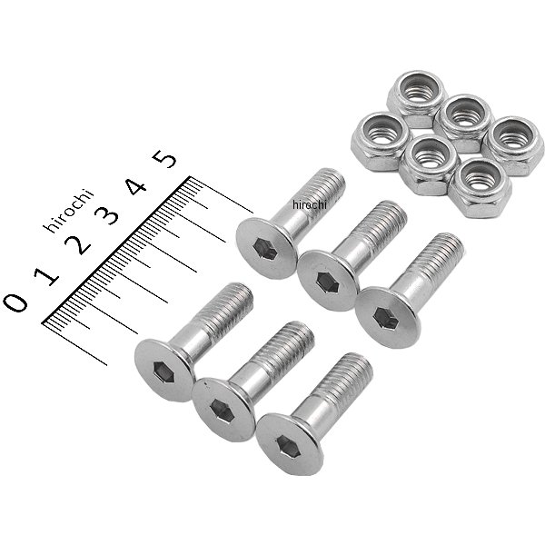 【USA在庫あり】 バイクマスター BikeMaster スプロケットボルト M8mm×25mm 6本入り bkm151967 HD店