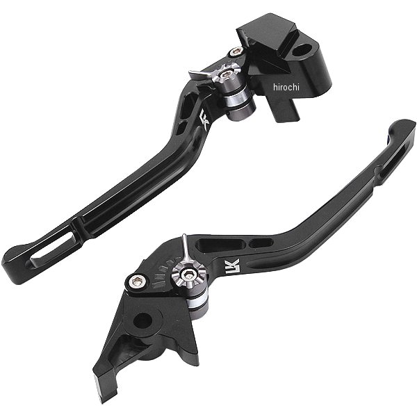【メーカー在庫あり】 ユーカナヤ U-KANAYA ビレットレバーセット GPタイプ ロング ZRX400、ZRX400II 黒 KA019-005-0501 HD店