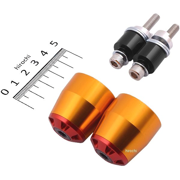 【メーカー在庫あり】 ユーカナヤ U-KANAYA アルミビレット バーエンド CBR250RR MC51 ゴールド/赤 BEGD-HO21-RD HD店