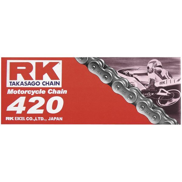 【USA在庫あり】 アールケー RK チェーン 420 RK-M ノンシール スタンダード ナチ...
