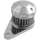 【USA在庫あり】 DRAG クランク ケース ベント フィルター キット クローム DS-289515 HD店