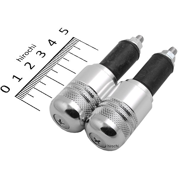 【メーカー在庫あり】 ハリケーン アルミ削り出しサイドキャップ クロームメッキ Φ7/8インチハンドル用 (ヤマハ系) HB0346C HD店