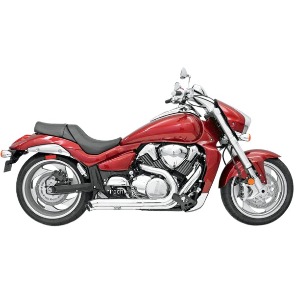 【USA在庫あり】 バッサニ Bassani フルエキゾースト プロストリート ターンアウト 06年-09年 ブルバード VZR1800 M109R クローム 1810-1772 HD店