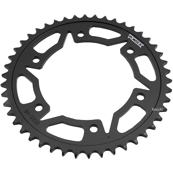 【USA在庫あり】 ボルテックス Vortex リア スプロケット 46T/525 01年-14年 CBR600F4i、CBR600RR スチール 黒 1210-0533 HD店