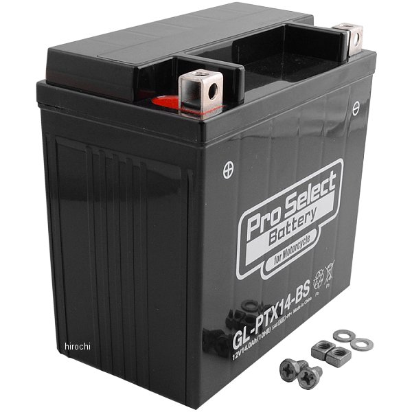 プロセレクト PROSELECT バイク用 バッテリー ジェルタイプ GL-PTX14-BS YTX14-BS互換 (液入り充電済み) PSB109 HD店
