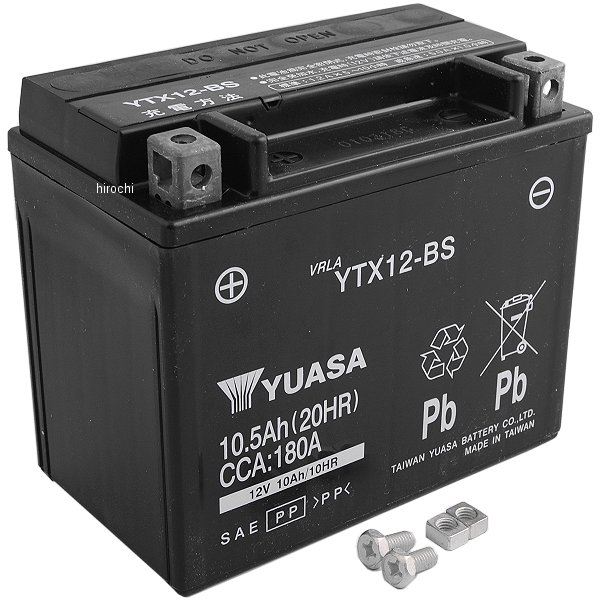 【メーカー在庫あり】 台湾ユアサバッテリー 12V FTX12-BS互換 YTX12-BS HD店