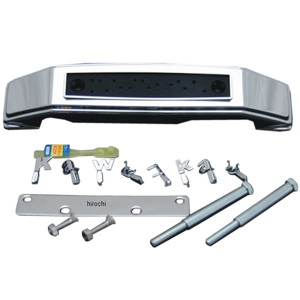ドレミコレクション フォークカバーエンブレム ゼファー1100 メッキ 小文字 Kawasaki ステー付き 30022 HD店
