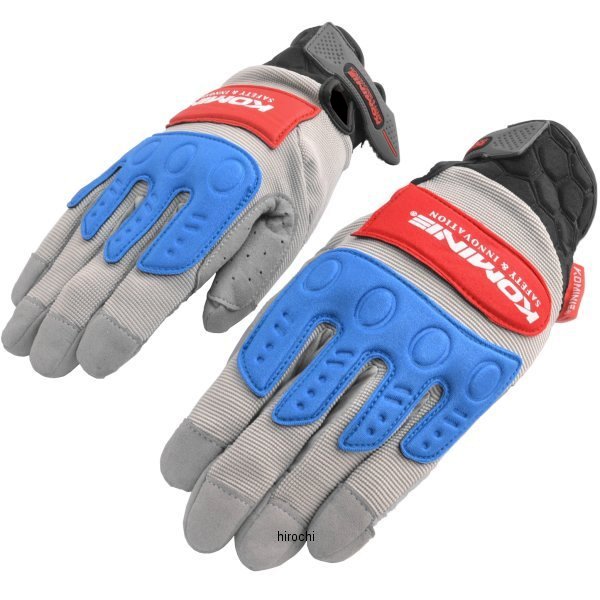 【メーカー在庫あり】 GK-134 コミネ KOMINE インストラクターグローブプロ EX グレー/レッド 2XLサイズ 4582166565044 HD店