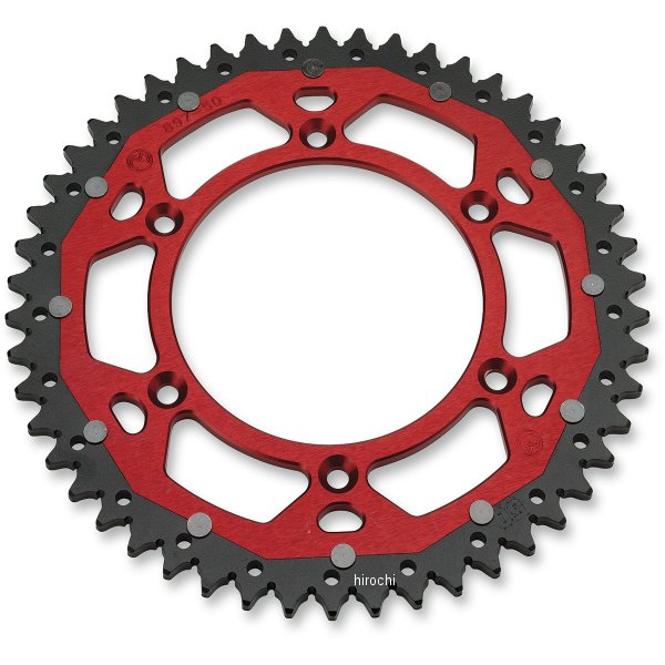 【USA在庫あり】 ムースレーシング MOOSE RACING リア スプロケット デュアル 49T 84年-17年 CR250R、CRF250R 赤 1210-1465 HD店