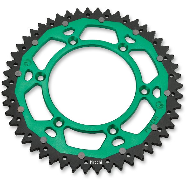 【USA在庫あり】 ムースレーシング MOOSE RACING リア スプロケット デュアル 48T 82年-17年 KX250F、KX250 緑 1210-1491 HD店