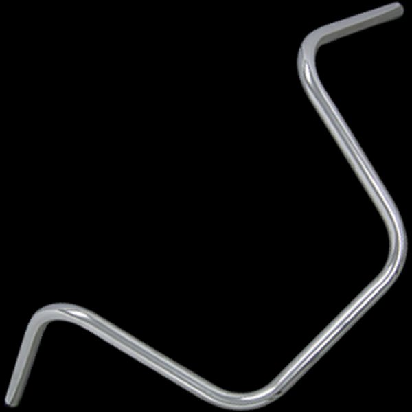 1インチバー採用のほとんどのハーレー全幅:約875mm　高さ:約315mm　プルバック:約200mmエンドライズ:約255mm　取り付け可能幅:約175mm素材:スチールヘコミとは配線の逃げのことです。82年式まではヘコミ無し、それ以降はヘコミ有りを御使用下さい。000121楽天 HD店　