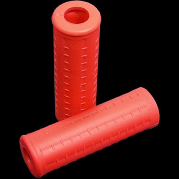 【メーカー在庫あり】 ネオファクトリー ワッフル グリップ 赤 左右ペア 001484 HD店