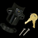 【メーカー在庫あり】 ネオファクトリー OEMタイプヘルメットロック ブラック 003672 HD店