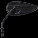 【メーカー在庫あり】 ネオファクトリー ステムタイプ ティアドロップミラー ブラック 左 type2 013530 HD店