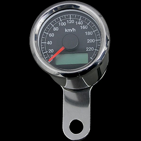 楽天市場】48mm 電気式 スピードメーター ブラックの通販