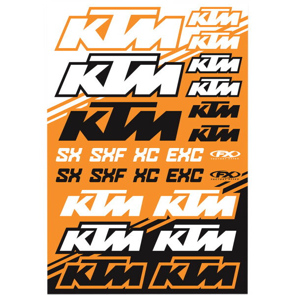 【USA在庫あり】 ファクトリーFX FACTORY EFFEX DECAL KIT UNIV KTM SX 4320-2143 HD店