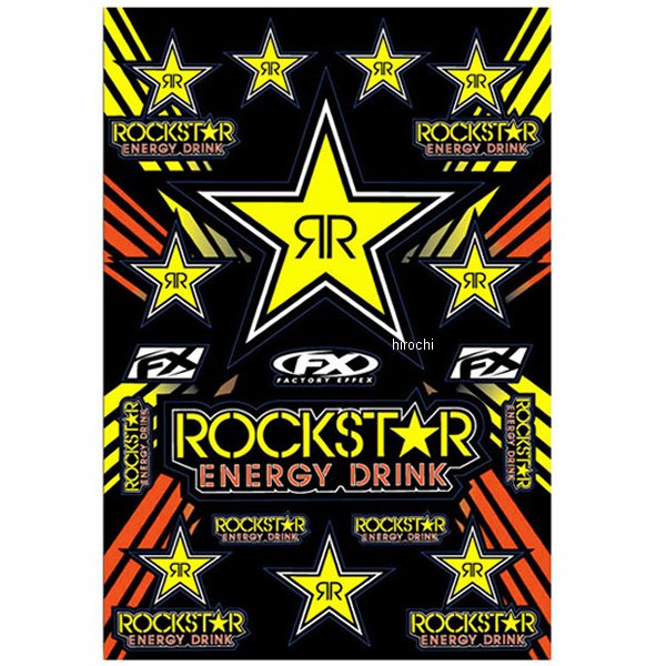 ファクトリーFX FACTORY EFFEX ステッカーキット ROCKSTAR YEL FX15-68702 HD店