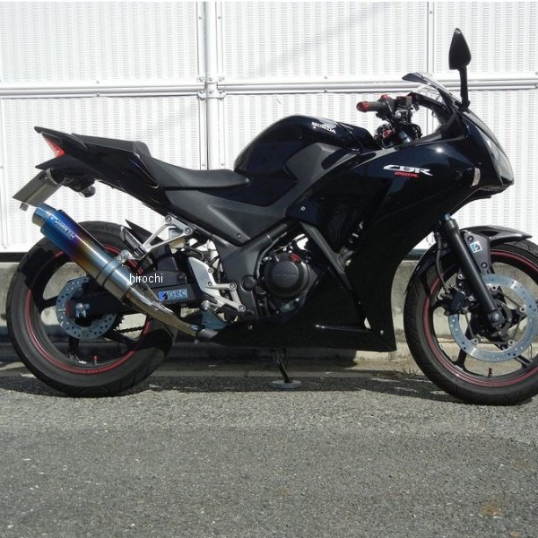 ダブルアールズ WR'S スリップオンマフラー JMCA ラウンド 14年以降 CBR250R、CB250F チタン焼色 BK1210JM HD店