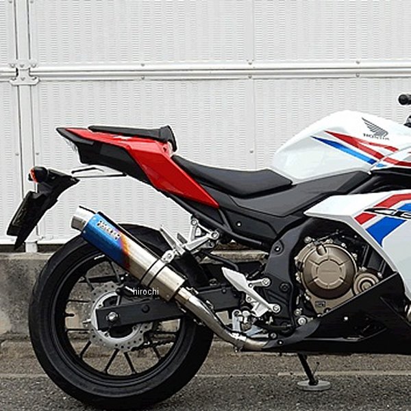 ダブルアールズ WR'S スリップオンマフラー JMCA ラウンド 16年以降 CBR400R、CBR400R ABS チタン焼色 BK1430JM HD店