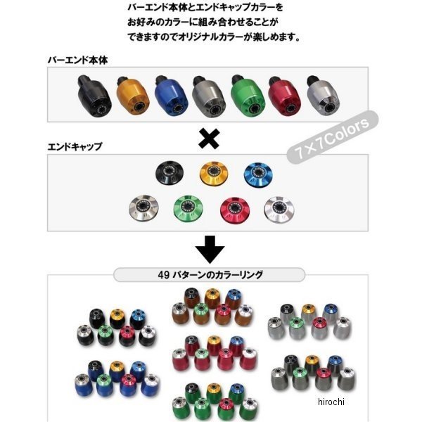 【メーカー在庫あり】 ユーカナヤ U-KANAYA アルミビレットハンドルバーエンド 17...