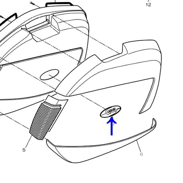 【メーカー在庫あり】 ジビ GIVI ロゴ ZV45 66539 HD店