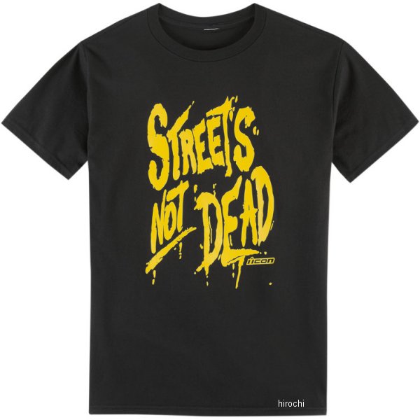 アイコン ICON Tシャツ STREET NOT DEAD 黒 Lサイズ 3030-17643 HD店