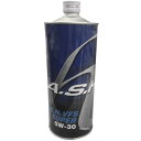 【メーカー在庫あり】 アッシュオイル A.S.H OIL VFS SUPER 100%化学合成 エンジンオイル 5W-30 1L H-ASH-12300 HD店