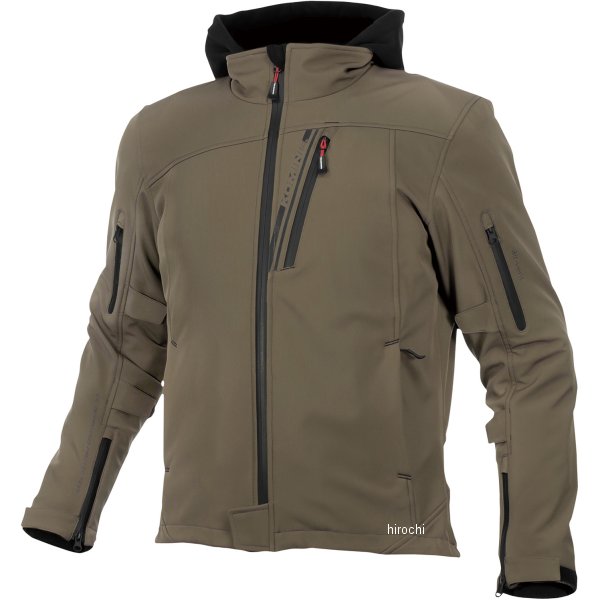 【メーカー在庫あり】 コミネ 秋冬モデル プロテクトソフトシェルウインターパーカ ディープオリーブ XLサイズ JK-590 HD店(2)
