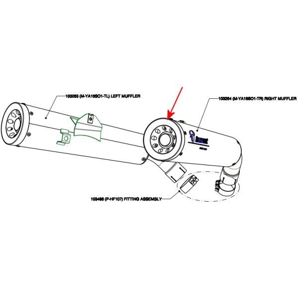 アクラポビッチ AKRAPOVIC リペア用サイレンサーエンドキャップ MT-01 V-EC13 HD店