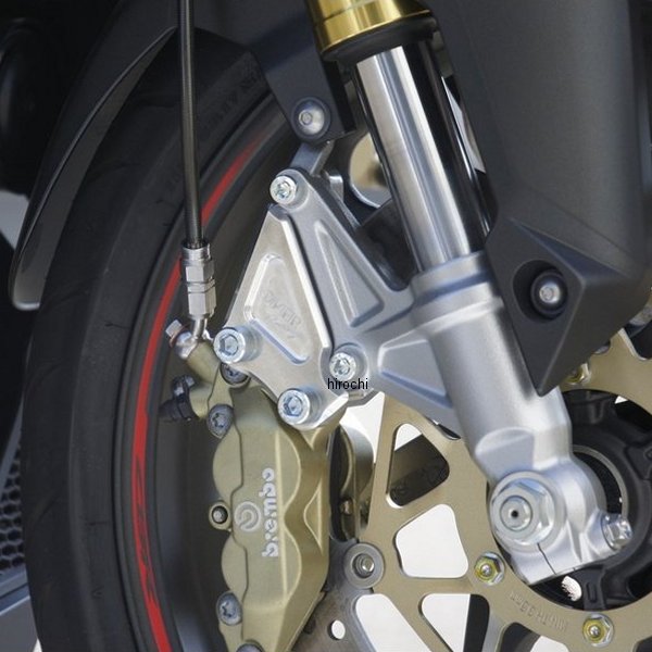 オーヴァー OVER フロントキャリパーサポート ブレンボ4P 40mm 17年以降 CBR250RR シルバー 83-02-11 HD店